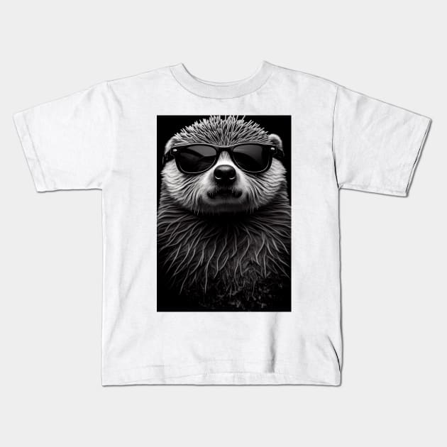 Otterly Adorable: An Otter in Sunglasses Kids T-Shirt by Artventure1